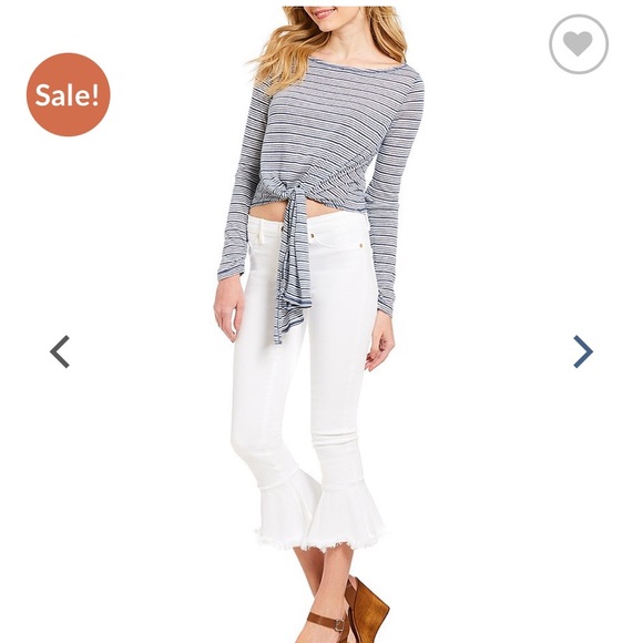 Chelsea & Violet Tops - 💕5/$15 Chelsea & Violet stripped tie top